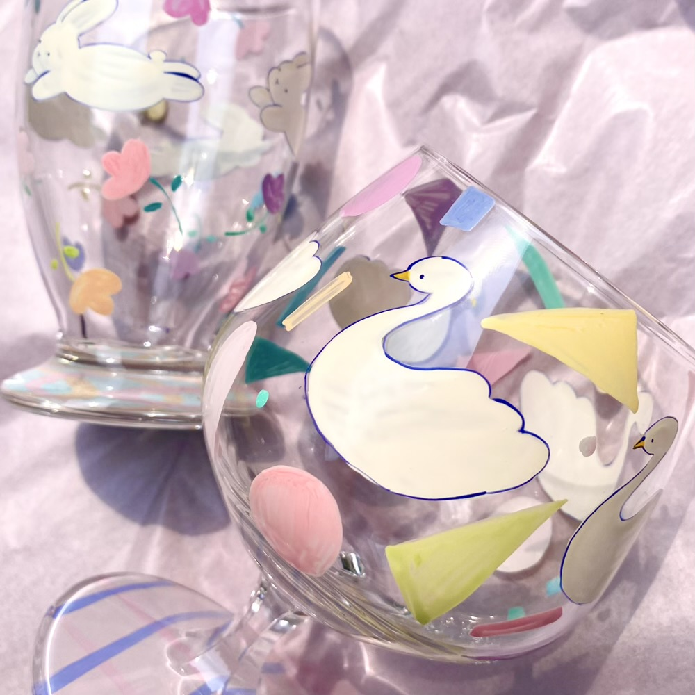 あわいろメルヘングラスのセット